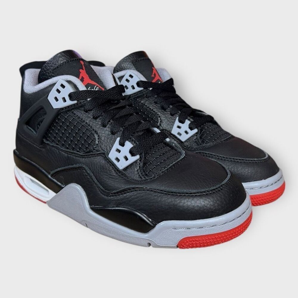 Nike Air Jordan Retro 4 Bred Reimagined GS FQ8213-006 size 5Y B-Grade New (b)